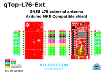 Load image into Gallery viewer, qTop Arduino MKR Compatible GNSS External Antenna shield