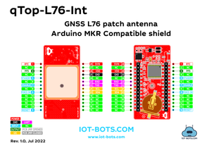 qTop Arduino MKR Compatible GNSS Patch Antenna shield