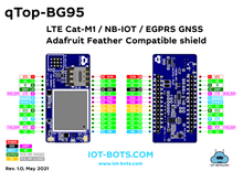 Load image into Gallery viewer, qTop Arduino MKR Compatible LTE Cat-M1/NB-IOT/EGPRS GNSS BG95 shield