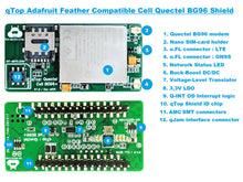 Load image into Gallery viewer, qTop Arduino MKR Compatible LTE Cat-M1/NB-IOT/EGPRS GNSS BG96 shield