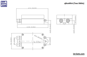 qBoxMini AMC DIY IOT Enclosure Kit (Two SMAs)