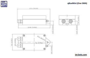 qBoxMini DIY IOT Enclosure Plus Kit (One SMA)