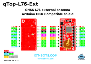 qTop Arduino MKR Compatible GNSS External Antenna shield