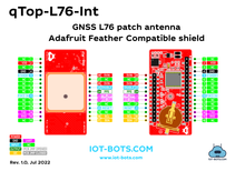 Load image into Gallery viewer, qTop Adafruit Feather Compatible GNSS Patch Antenna shield