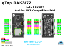 Load image into Gallery viewer, qTop Arduino MKR Compatible LoRa RAK3172 shield