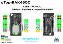 Load image into Gallery viewer, qTop Adafruit Feather Compatible LoRa RAK4600 shield