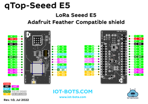 qTop Adafruit Feather Compatible LoRa Seeed LoRa-E5 shield